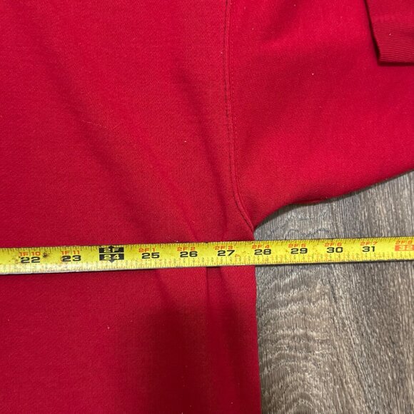 VTG EXP Mont Blanc Sport D'Hiver Sweatshirt Men's XL Red Ski Alps 90s Express - Picture 8 of 9